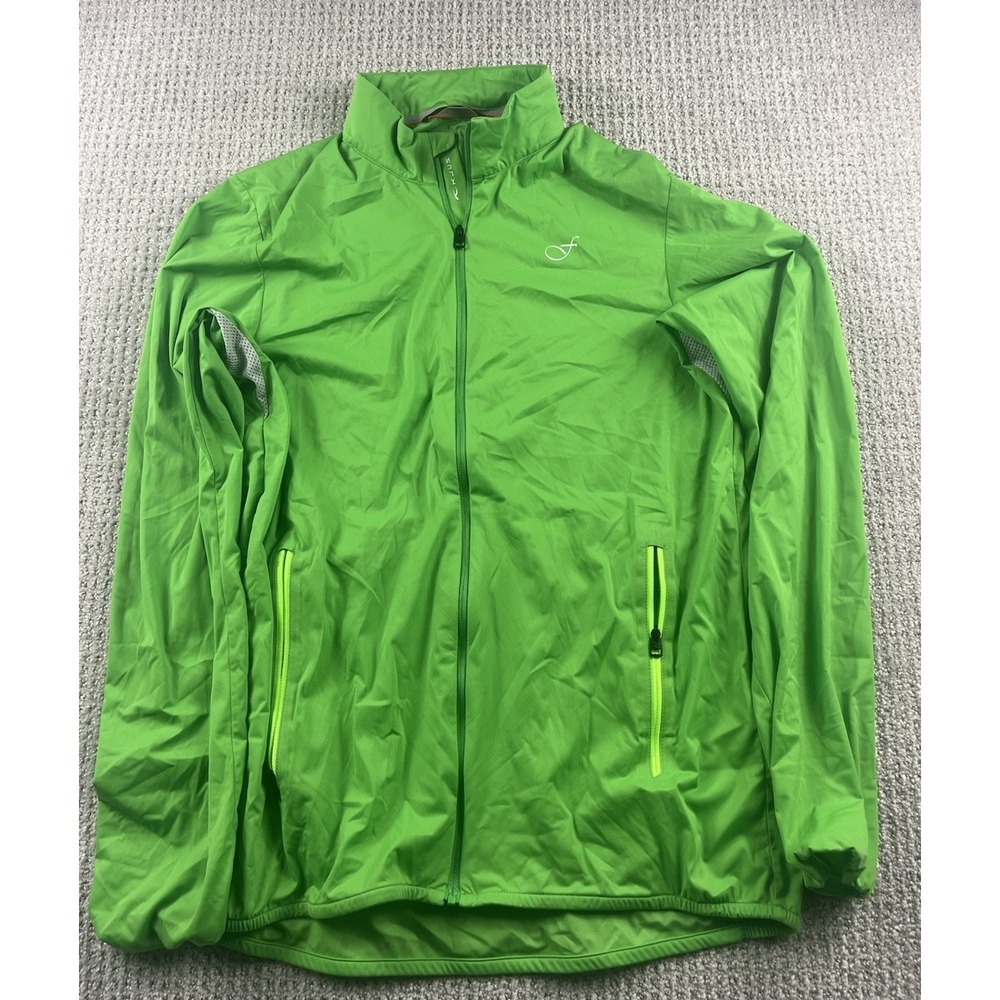 KJUS Dorian Golf Jacket Windbreaker Full Zip Lightweight‎ Green Mens 50 Medium